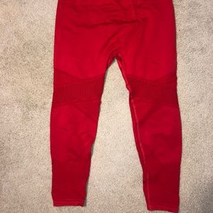 Red Cutout Fabletics Leggings